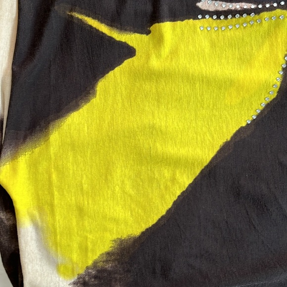 GRAND art to wear colorburst oversize tunic top sequins pull over sleeveless OS - Picture 9 of 10